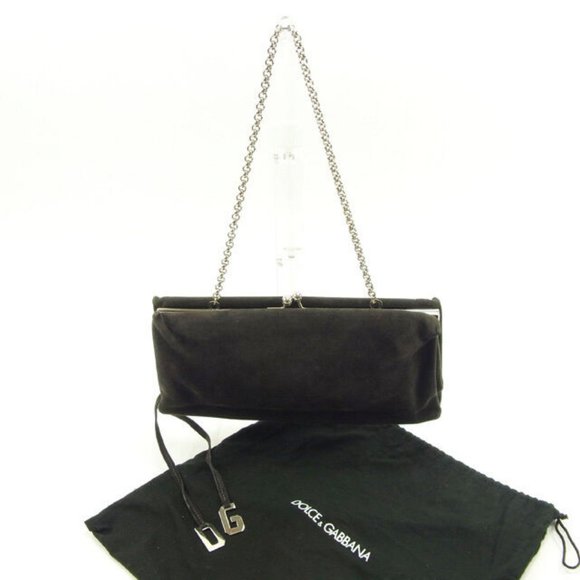 Dolce&Gabbana Handbag Grey Silver Woman Authentic Used - Picture 1 of 6
